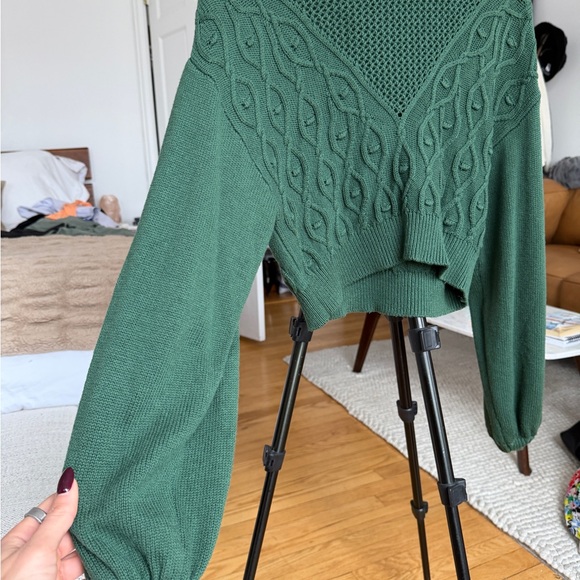Tularosa Forest Green Knit Top - Picture 5 of 7